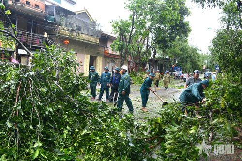 Cứu dân trong tâm bão