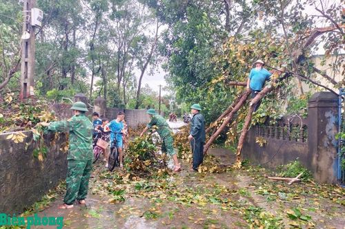 BĐBP Thanh Hóa khẩn trương khắc phục hậu quả bão số 5