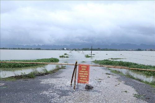Ảnh hưởng bão số 5: Người dân Ninh Bình chủ động đối phó nước lũ