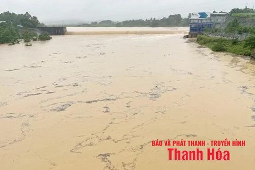Tăng mức báo động II trên sông Chu tại trạm Thủy văn Xuân Khánh