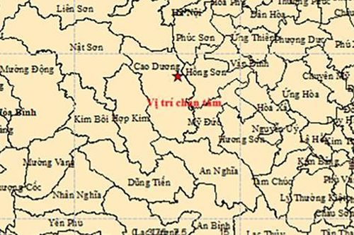 Động đất 3,6 độ richter xảy ra tại Phú Thọ, cách Hà Nội 100km