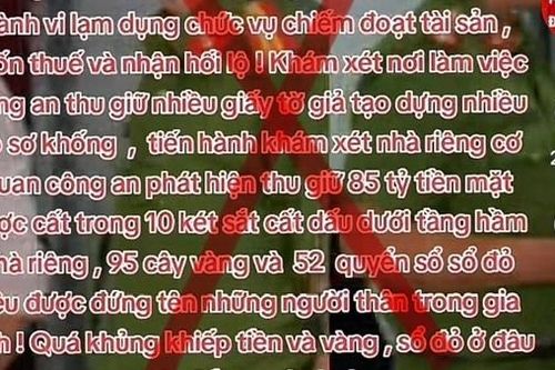 'Chủ tịch phường ở Huế bị bắt cùng nhiều tiền mặt, vàng và sổ đỏ' là... tin giả