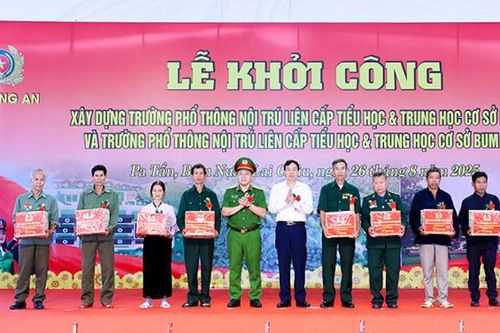 Khởi công xây dựng 2 trường học nội trú biên giới Lai Châu