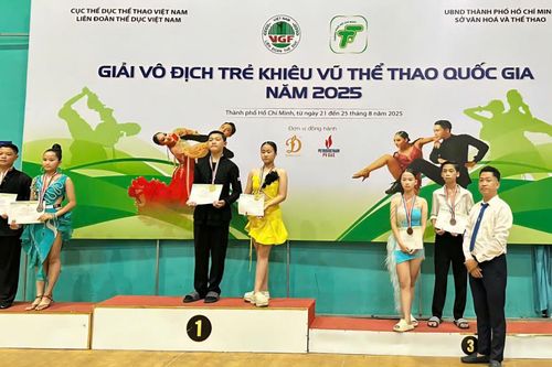 Cao Bằng giành 48 huy chương tại Giải vô địch trẻ khiêu vũ thể thao quốc gia và Giải cúp khiêu vũ thể thao toàn quốc năm 2025