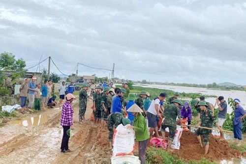 Thanh Hóa: Khẩn trương khắc phục, gia cố các tuyến đê xung yếu