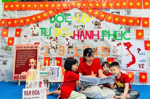 Lan tỏa tình yêu nước qua hình ảnh lá cờ Tổ quốc