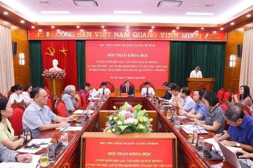 Phát huy giá trị trường tồn của Tuyên ngôn Độc lập để xây dựng Việt Nam giàu mạnh, văn minh