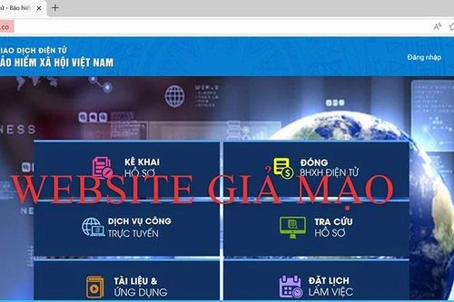 Tiếp tục cảnh báo website giả mạo Cổng dịch vụ công trực tuyến Bảo hiểm xã hội Việt Nam