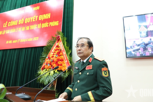 Thành lập Ban Quản lý dự án 166 thuộc Bộ Quốc phòng