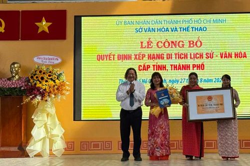 TPHCM công bố quyết định xếp hạng 7 di tích lịch sử - văn hóa cấp thành phố