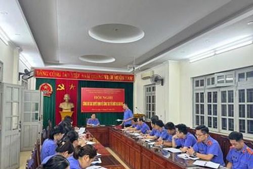 VKSND tỉnh Ninh Bình kiểm tra việc sắp xếp, tinh gọn tổ chức bộ máy tại VKSND khu vực 1