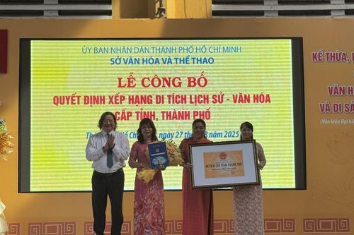 TP Hồ Chí Minh công bố quyết định xếp hạng 7 di tích lịch sử - văn hóa cấp thành phố
