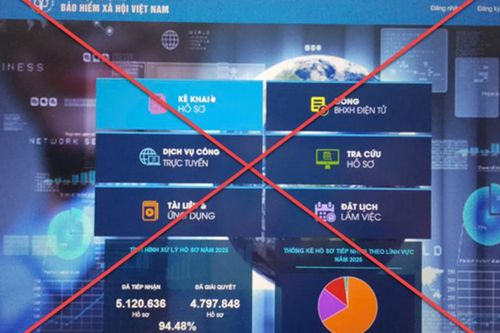 Giả mạo website Cổng dịch vụ công Bảo hiểm xã hội để lừa đảo