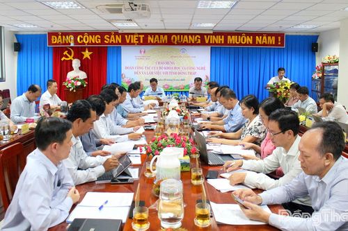 Đoàn công tác của Bộ Khoa học và Công nghệ đến làm việc với tỉnh Đồng Tháp