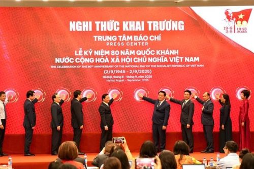 Khai trương Trung tâm Báo chí A80: Nơi tác nghiệp của 1.500 nhà báo Việt Nam và quốc tế
