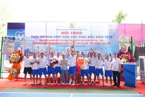 Công đoàn Tổng công ty Thép Việt Nam: Sôi nổi Hội thao Cụm thi đua Văn hóa - Thể thao khu vực phía Bắc 2025