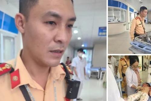 Đại úy CSGT nỗ lực hỗ trợ các nạn nhân vụ tai nạn giao thông trên quốc lộ 37 qua Lào Cai