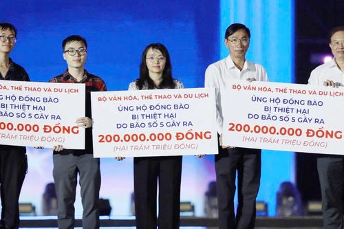 Bộ VHTTDL ủng hộ 600 triệu đồng cho đồng bào bị thiệt hại do bão số 5