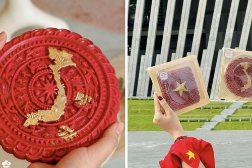 Bánh trung thu hình quốc kỳ và bản đồ Việt Nam 'sốt xình xịch' dịp 2/9