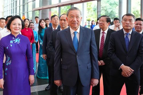 Tổng Bí thư Tô Lâm dự lễ kỷ niệm 80 năm ngày thành lập Bộ Nội vụ