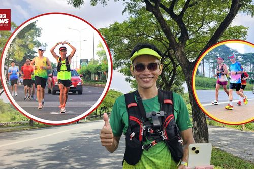 'Dị nhân' marathon vượt nắng mưa từ TP.HCM ra Hà Nội mừng Quốc khánh