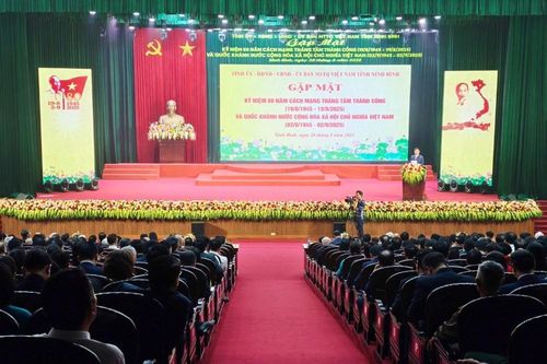 Ninh Bình: Gặp mặt Kỷ niệm 80 năm Cách mạng Tháng Tám và Quốc khánh 2.9