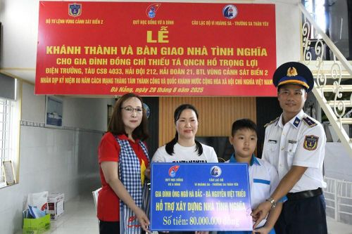 Khánh thành 2 nhà tình nghĩa cho quân nhân Vùng Cảnh sát biển 2 nhân dịp Quốc khánh 2.9