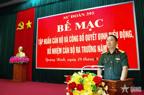 Sư đoàn 395, Quân khu 3: Bế mạc tập huấn cán bộ ra trường năm 2025