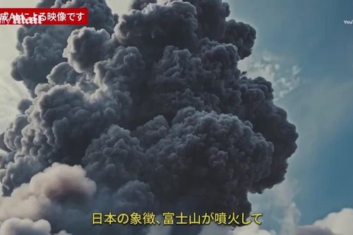 Video AI rúng động cảnh báo Tokyo có thể bị phủ kín khi Núi Fuji phun trào
