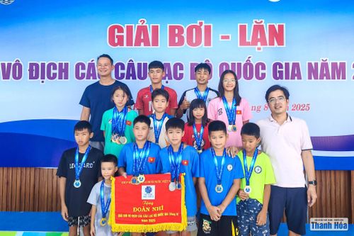Thanh Hóa giành 'mưa' huy chương tại Giải bơi – lặn vô địch các CLB quốc gia 2025