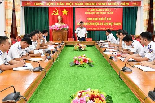 Bộ Tư lệnh Vùng Cảnh sát biển 4 hỗ trợ quân nhân điều trị vô sinh, hiếm muộn