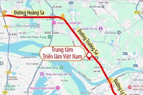 Phân luồng giao thông phục vụ Triển lãm thành tựu đất nước