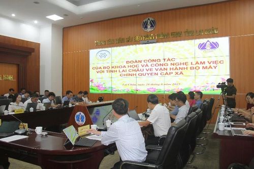 Đoàn công tác của Bộ Khoa học và Công nghệ làm việc với tỉnh Lai Châu