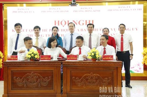 Ban Thường vụ Đảng ủy 4 phường ký kết quy chế phối hợp giai đoạn 2025-2030 và những năm tiếp theo