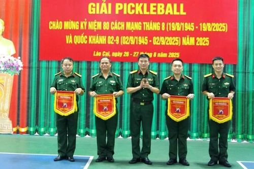Bộ CHQS tỉnh tổ chức thành công Giải Pickleball chào mừng kỷ niệm 80 năm Cách mạng Tháng Tám và Quốc khánh 2/9