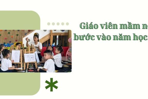 Giáo viên mầm non bước vào năm học mới
