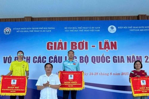 Phú Thọ thành công rực rỡ tại Giải bơi - lặn vô địch các câu lạc bộ quốc gia