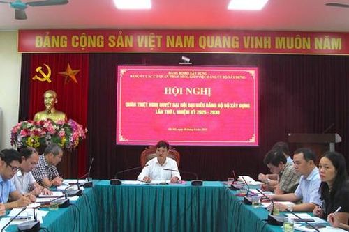 Đảng ủy cơ quan thuộc Bộ Xây dựng quán triệt 3 đột phá trong triển khai nghị quyết