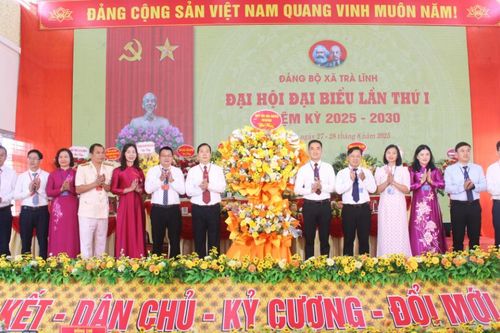 Đại hội đại biểu Đảng bộ xã Trà Lĩnh lần thứ I, nhiệm kỳ 2025 - 2030