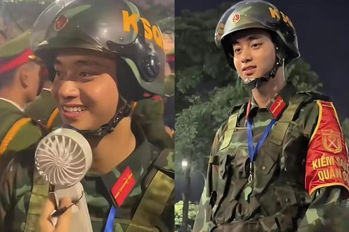 Danh tính chàng chiến sĩ 'triệu view' đang gây sốt mạng xã hội dịp lễ 2/9