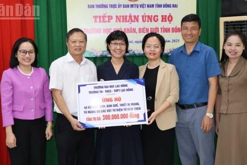 Đồng Nai tiếp sức cho các trường học vùng biên trước thềm năm học mới