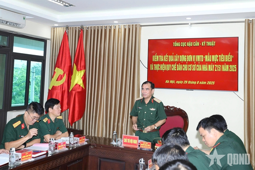 Lãnh đạo Tổng cục Hậu cần - Kỹ thuật kiểm tra tại một số đơn vị