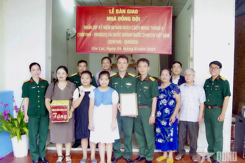Kho Hậu cần - Kỹ thuật 789 bàn giao 5 'Nhà đồng đội'