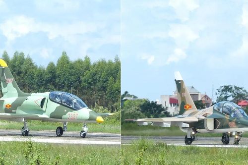 Đội hình Yak-130 và L-39NG lần đầu bay trên Quảng trường Ba Đình