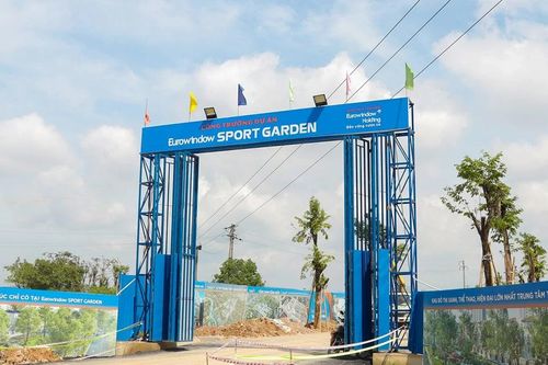 Cận cảnh Dự án Eurowindow Sport Garden đang san gạt, sàn quảng cáo nhận booking