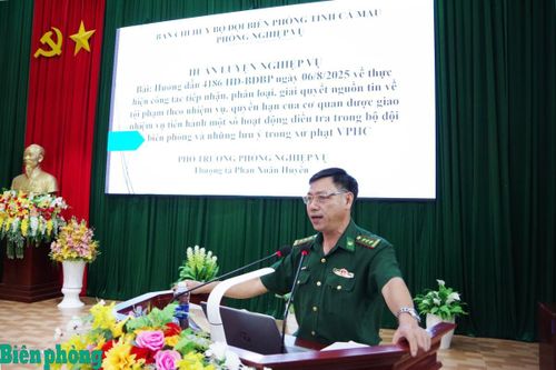 BĐBP Cà Mau tập huấn nghiệp vụ phòng chống tội phạm