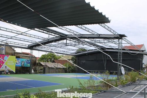 Nhiều sân Pickleball hư hỏng, đổ sập sau bão Kajiki