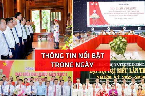 Nghệ An: Thông tin nổi bật ngày 29/8