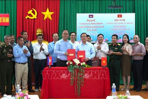 Thống nhất phương án khai trương cặp cửa khẩu quốc tế Tân Nam - Meun Chey