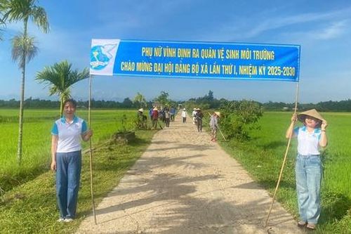 '5 không, 3 sạch' trở thành 'chìa khóa' để phụ nữ xây dựng nông thôn mới ở Vĩnh Định